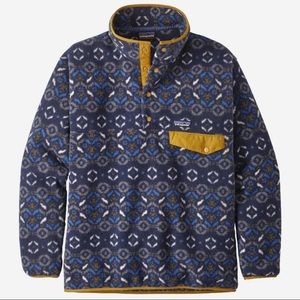 NWOT Patagonia Synchilla Snap-T Fleece Pullover Tundra Cluster Navy Blue- Medium
